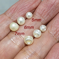 Harga Grosir Kancing Plastik ABS Mini 5-8mm Berlubang Samping, Dapat Dicuci, Berlapis, Untuk Pakaian Boneka, Persediaan Massal, Kerajinan Tangan
