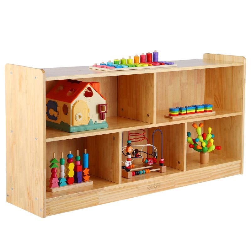 Montessori 2 Layer Wooden Storage Cabinet