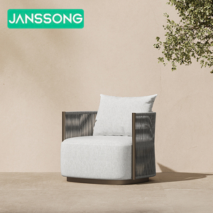 Conjuntos de Muebles de Jardín para Hotel, Conjuntos de Sofás de Aluminio para Piscina, Muebles de Patio, Conjunto de Sofás de Cuerda, Muebles Modernos para Exteriores, Sofá de Exterior para Villa - Product Image 5