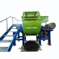 Nouvelle conception de petite machine de recyclage de pneus, broyeurs de pneus usagés produisant de la poudre de caoutchouc avec composants de boîte de vitesses