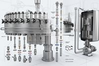 Máquina Industrial Automática de Alta Velocidad 3 en 1 para Enjuague, Llenado y Tapado de Botellas