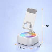 Support de téléphone portable réglable 360 ° Otable Angel HD stéréo son haut-parleur sans fil fonction de charge support de téléphone en métal