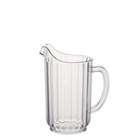 Carafe en plastique rigide transparente à rayures, avec bec verseur, en Tritan et polycarbonate, 95 cl, modèle Ripple Bar