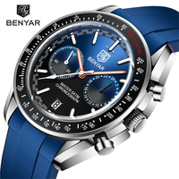 2023 Neue BENYAR Moon Uhr für Herren Luxus Quarz Chronograph Herren uhren Sport Wasserdichte automatische Leucht uhr