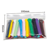 JAPI Ligatures Orthodontiques Dentaires, Matériel Dentaire Médical, Anneaux Élastiques Colorés pour Appareils Orthodontiques