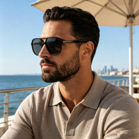 Lunettes de soleil rétro tendance à double pont pour femmes et hommes, monture rectangulaire en acétate, verres polarisés, idéales pour les voyages, le quotidien et la ville