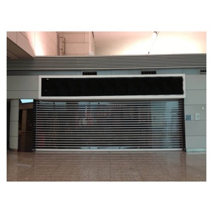 Nhôm gấp trong suốt PC pha lê đá phiến bảo mật cao thương mại rõ ràng Polycarbonate cán lên con lăn màn trập cửa - Product Image 2