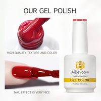 AiBevoow Offre Spéciale 15ML 36 Couleurs Rouge Rose Peinture Nail Art Gel UV Non toxique Long Lasting Gel Nail Polish for Salon