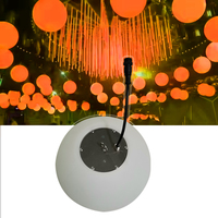 Lumière matricielle étanche IP65 DMX 512 24V DC à intensité variable, boule LED décorative RGB pour éclairage de scène en extérieur