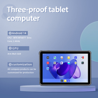Tablette PC Android 14.0 de 10,1 pouces, Octa Core, 5G LTE, WiFi, écran capacitif, USB Type C, tablette robuste pour les affaires et le divertissement