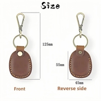 Étui en cuir personnalisé, étui de protection gravé sur mesure avec logo, porte-clés artisanal pour clés, sacs et animaux de compagnie