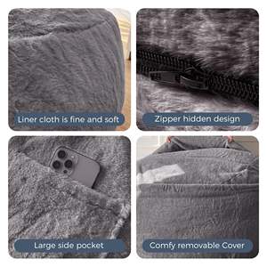 Grand fauteuil de couchage en mousse surdimensionné canapé-lit convertible pour paresseux rempli de rembourrage éponge canapé pouf pour adultes <span class=keywords><strong>vente</strong></span> - Product Image 5