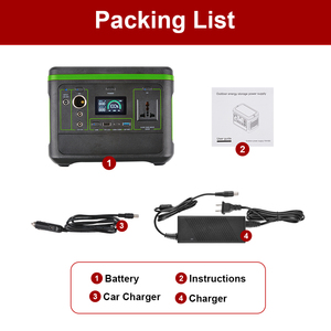 Nueva opción de respaldo 600W Sistema de energía Carga rápida Camping al aire libre Estación de energía de batería solar portátil - Product Image 6