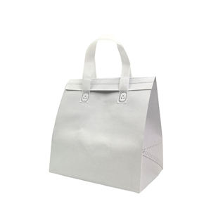 Sacs isothermes pliables personnalisés écologiques de qualité supérieure avec doublure élégante en feuille pour la livraison de nourriture, taille adulte - Product Image 5