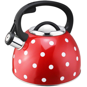 3.0 L Stainless Steel Whistling <strong>Kettle</strong> Gas Electric <strong>Hobs</strong> Polka Dot <strong>Kettle</strong> - Product Image 5