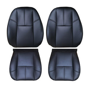 Housse de siège en cuir noir pour le conducteur et le passager pour Chevy Tahoe Suburban Silverado GMC Yukon 07-14 - Product Image 2