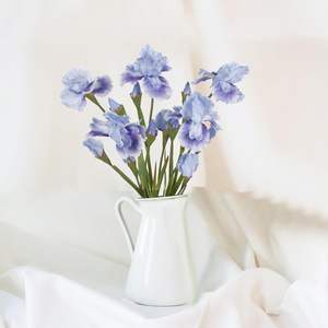 Fabricant de fleurs d'iris, vente en gros de fleurs d'iris artificielles de haute qualité, échantillon gratuit, décoration de mariage, aménagement paysager, jardin, iris - Product Image 6