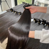 Lot de Cheveux Humains Vietnamiens Bruts Lisses, Cuticules Alignées, Cheveux Vierges, Fournisseur d'Extensions de Cheveux Indiens et Cambodgiens