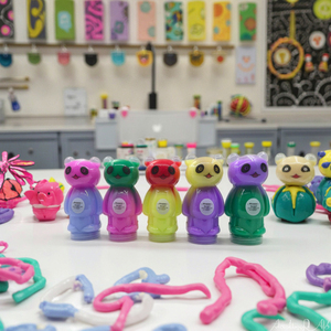 Slime Panda Mignon Style Animal, Bicolore Transparent et Coloré, Pâte Cristalline Extensible, Jouets Anti-stress Sûrs pour Enfants et Adultes - Product Image 3