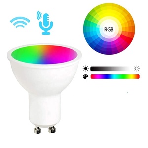 Rgbw thay đổi màu sắc thông minh Spotlight bóng đèn âm nhạc đồng bộ hóa Alexa <span class=keywords><strong>Google</strong></span> trợ lý Wifi kiểm soát GU10 LED Spotlight - Product Image 1