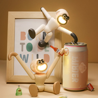Mignonne Mini Lampe Multifonctionnelle avec Support de Téléphone, Veilleuse Jouet Amusant pour Enfants, Lampe de Bureau Créative, Veilleuse Gorille pour Chambre de Bébé