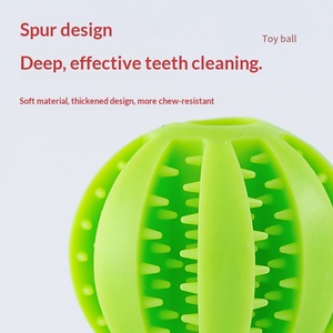 Pelota Dispensadora de Comida para Perros, Juguete Masticable Duradero para la Dentición, Rompecabezas Antiaburrimiento, Limpieza Dental y Escondite de Alimentos - Product Image 4