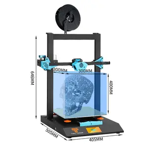 TWOTREES BLU-5 ขายร้อนความแม่นยําสูง 1.8 องศามอเตอร์ 4.3 นิ้ว LCD 20-200 มม./วินาทีความเร็ว 300*300*400 มม.ขนาด 3D เครื่องพิมพ์ครอบครัว