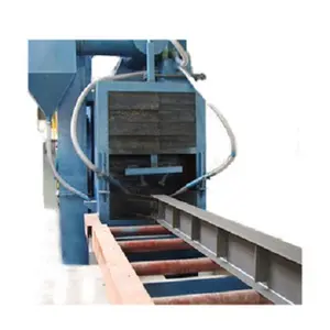 H beam steel plate shot blast cleaning machine/steel plate pretreatment line/tunnel cleaning machine