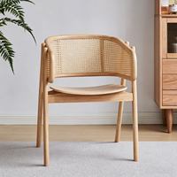 Fauteuil d'appoint en rotin tressé de luxe moderne, léger et durable, pour hall d'hôtel et usage domestique