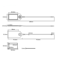 Étiquette de câble RFID NFC anti-contrefaçon, personnalisable, 13,56 MHz, jetable, étanche/résistante aux intempéries, traçable