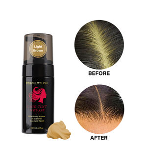 Marque privée brun foncé dentelle frontale perruque ensemble teinte <span class=keywords><strong>mousse</strong></span> et <span class=keywords><strong>mousse</strong></span> couleur de gros postiche avec orignal teinte spray - Product Image 5