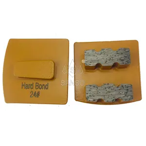 Sanso redi lock 2 hard bond turbo segment concrete floor diamond grinder polishing pads for terrazo grinding