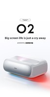 Projecteur laser tricolore JMGO O2 1080P avec mise au point automatique, home cinéma avec Wi-Fi intégré, courte portée pour une utilisation cinématographique