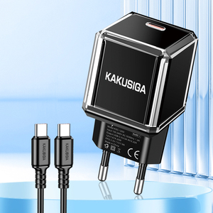 Kakusiga 20W <b>USB</b>-C PD Charger With 1M Type-C <b>Cable</b> For Fast <b>Charging</b> Devices - Product Image 5