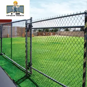 Factory Price Steel Chain Basketball Nets Outdoor Basketball Net PVC Coated Chain Link Fence Garden Fence For Sale