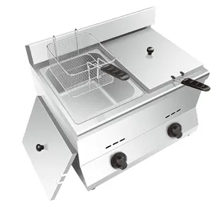 Friteuse électrique au gaz, 5,5l x 2 gpl 11L, appareil à friture pour pommes de terre, frites, Chips, meilleure vente