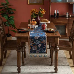 테이블 러너 테이블 플래그 축하 장식 식탁보 홈 호텔 파티 웨딩 모닝 글로리 패턴 인쇄