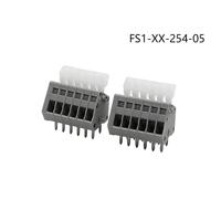 Bloc de bornes à ressort AOSI FS1-254-05 DG240-2.5 4A 150V pour fils de 2,5 mm