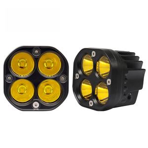 ไฟสปอร์ตไลท์มอเตอร์ไซค์ 3 นิ้ว ขายดี กันน้ำ IP67 ไฟตัดหมอกสีขาวเหลือง 12V ไฟ LED สำหรับรถยนต์ รถบรรทุก 4 เลนส์ - Product Image 1