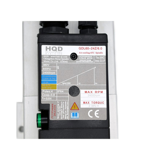Hqd 6KW เครื่องมือเครื่องจักรสูง ISO30ระบายความร้อนด้วยอากาศมอเตอร์แกนหมุน ATC ไดรฟ์24000รอบต่อนาทีสำหรับเครื่องไม้ hqd ความแม่นยำสูง - Product Image 3