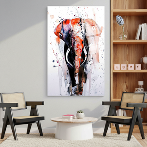 <b>Elephant</b> Wall Art Canvas: Modern, Elegant Printed Design,TEMPERED GLASS ART - Product Image 3