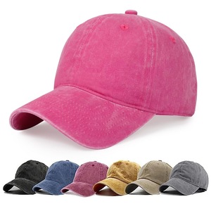 Casquettes promotionnelles en coton délavé, personnalisables avec broderie, style Dad Hat, effet délavé à l'acide, vente en gros, casquette de baseball vintage à 6 panneaux pour hommes et femmes - Product Image 1