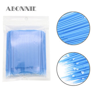 Hisopos de algodón Abonnie redondos de plástico profesionales para extensiones de pestañas y maquillaje permanente - Product Image 2