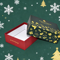 Boîte cadeau en carton rigide recyclable personnalisée pour la Saint-Valentin avec logo imprimé en bronze et fermeture magnétique
