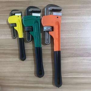 Jeu de clés à tuyaux professionnelles réglables à mâchoires dentelées en acier au carbone de qualité industrielle, mesure impériale, à extrémité unique, antidérapantes - Product Image 4