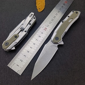 Ker Shaw sivage 1369มีดพับได้ใบมีดเหล็ก8Cr13Mov ใบมีดกันลื่นด้ามจับ G10ตั้งแคมป์เดินป่ากลางแจ้งทำด้วยตัวเอง - Product Image 6