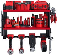Panneau perforé organisateur d'outils électriques support de perceuse mural support de rangement de Garage avec support de tournevis