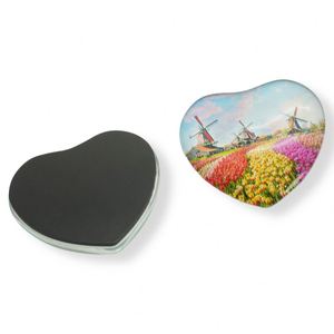 Vente flash - Aimant de réfrigérateur en cristal de verre 3D en forme de cœur, souvenir touristique - Product Image 3
