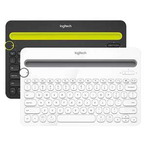 K480 Multi-device Keyboard for <b>Computers</b> Tablets and Smartphones Logi K480 Wireless Keyboard K480 K480 Wireless - Product Image 1