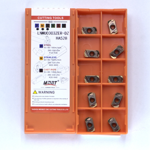 Lnmu0303zer Carbide phay chèn Độ chính xác cao <span class=keywords><strong>CNC</strong></span> indexable chèn cho mặt phay cắt - Product Image 3